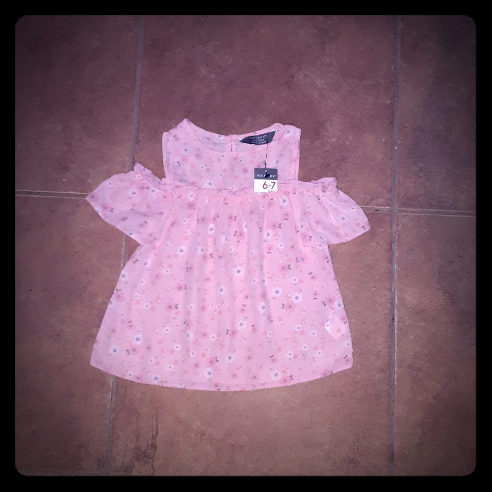 Primark pink flowered dress